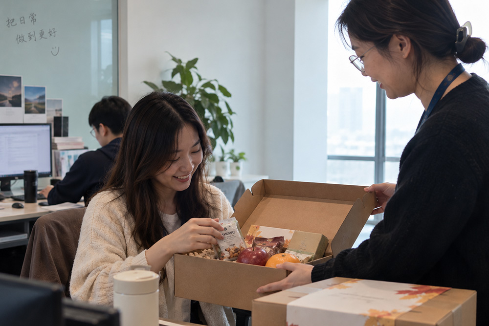 A seasonal gesture of appreciation designed to bring everyday care into the workplace.
